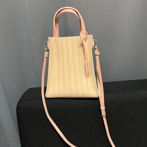 Charles & Keith light pink bag